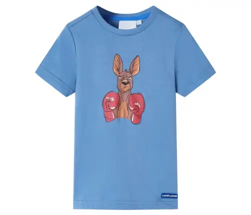 Bērnu T-Krekls Ar Īsām Piedurknēm, Vidēji Zils, 128