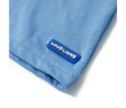 Bērnu T-Krekls Ar Īsām Piedurknēm, Vidēji Zils, 128