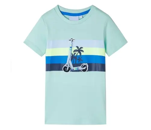 Bērnu T-Krekls, Gaiša Piparmētru, 140