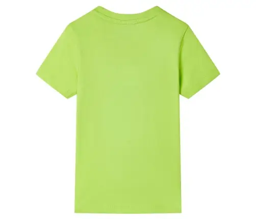 Vaikiški Marškinėliai Trumpomis Rankovėmis, Laimo Spalvos, 128 Dydžio