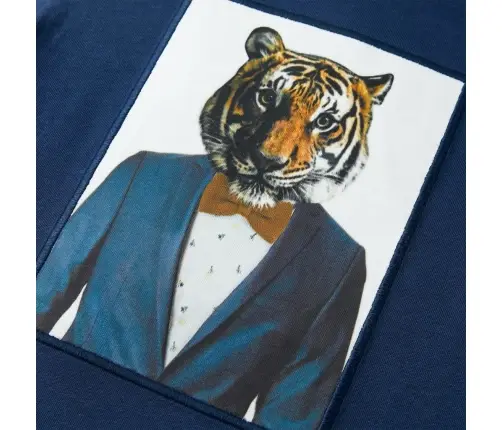 Vaikiški Marškinėliai Trumpomis Rankovėmis, Tamsūs Mėlyni, 128 Dydžio