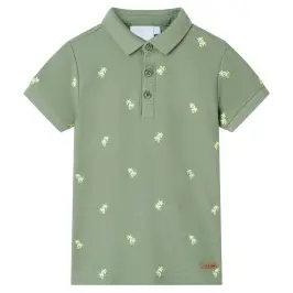 Vaikiški Polo Marškinėliai, Chaki Spalvos, 116 Dydžio