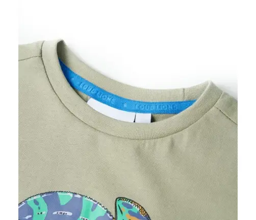 Laste T-Särk, Lühikeste Varrukatega, Hele Khaki, 116