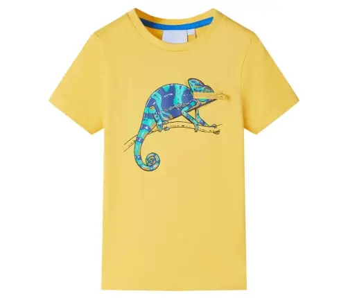 Lühikeste Varrukatega Laste T-Särk, Ooker, 104