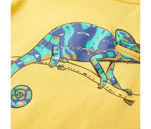 Lühikeste Varrukatega Laste T-Särk, Ooker, 104