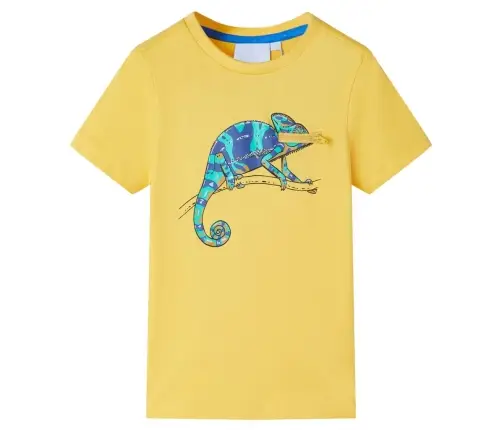 Lühikeste Varrukatega Laste T-Särk, Ooker, 128