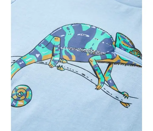 Vaikiški Marškinėliai Ilgomis Rankovėmis, Šviesiai Mėlyni, 116 Dydžio