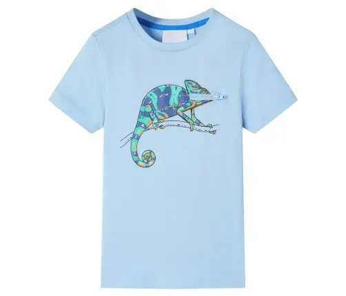 Vaikiški Marškinėliai Ilgomis Rankovėmis, Šviesiai Mėlyni, 128 Dydžio