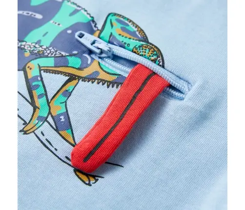 Bērnu Krekls Ar Īsām Piedurknēm, Gaiši Zils, 140