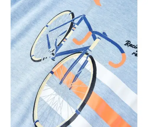 Laste T-Särk, Tumesinine Melange, 104