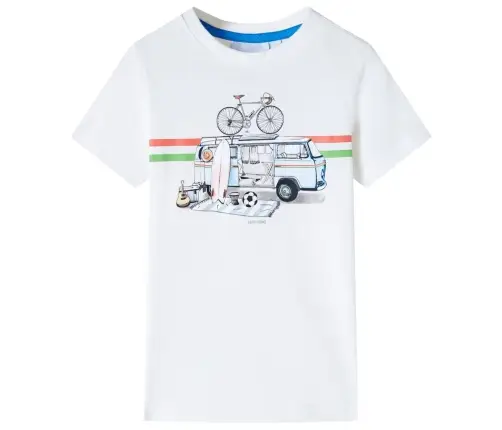 Vaikiški Marškinėliai, Ekru Spalvos, 116 Dydžio