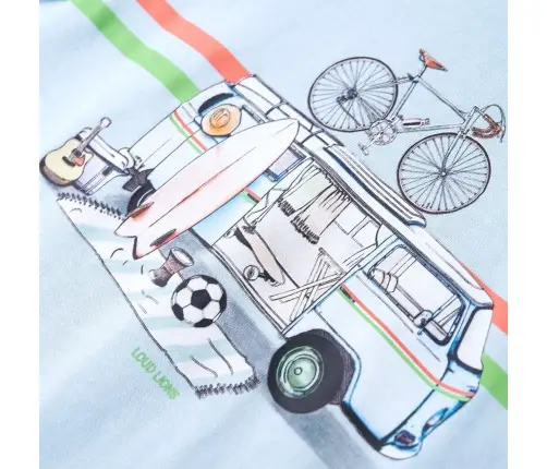 Bērnu T-Krekls, Gaiši Zils, 104