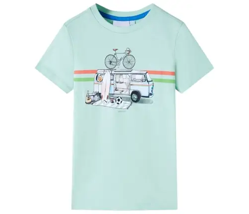 Bērnu T-Krekls, Gaiša Piparmētru, 92