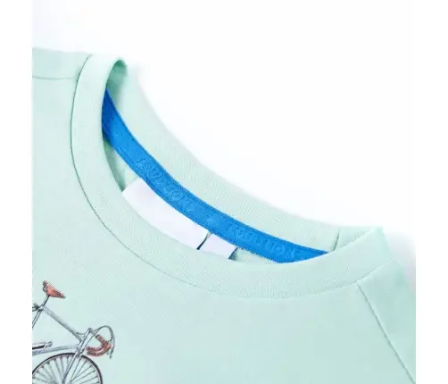 Bērnu T-Krekls, Gaiša Piparmētru, 92