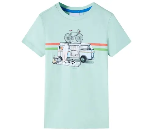 Bērnu T-Krekls, Gaiša Piparmētru, 104