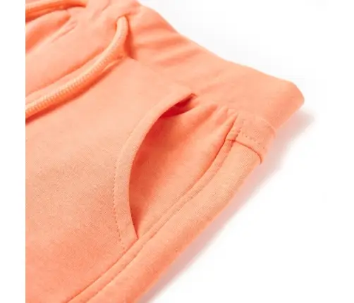 Laste Lühikesed Püksid Pingutusnööriga, Neoonoranž, 116