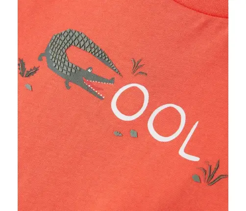 Bērnu Krekls Ar Īsām Piedurknēm, Gaiši Sarkans, 128