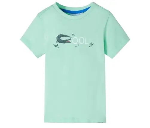 Bērnu Krekls Ar Īsām Piedurknēm, Gaiši Zaļš, 92