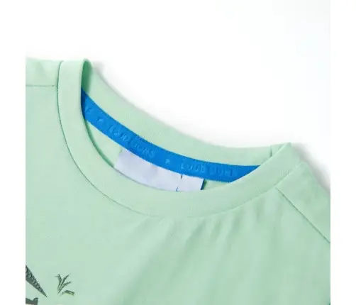 Vaikiški Marškinėliai Ilgomis Rankovėmis, Šviesiai Žali, 116 Dydžio
