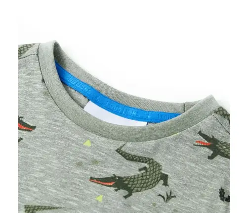 Laste T-Särk, Hele Khaki Melange, 140