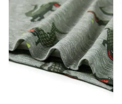 Laste T-Särk, Hele Khaki Melange, 140