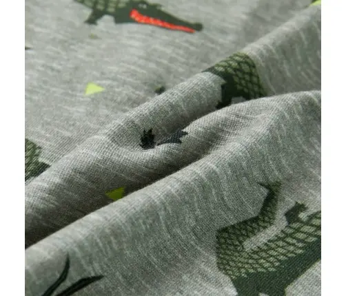 Laste T-Särk, Hele Khaki Melange, 140