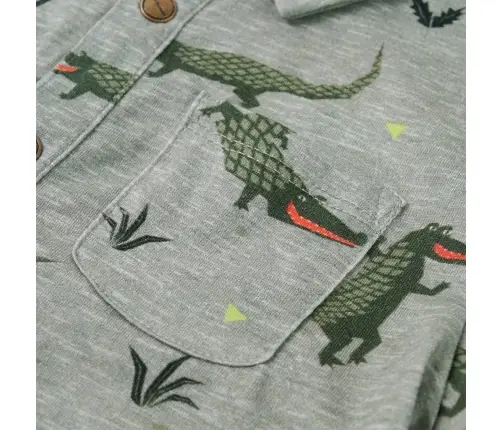 Bērnu Krekls, Nevienmērīga Haki Krāsa, 116