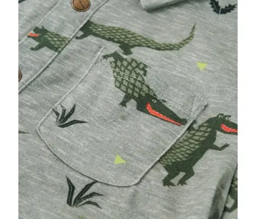 Bērnu Krekls, Nevienmērīga Haki Krāsa, 128