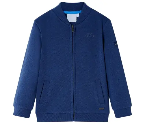 Vaikiškas Sportinis Megztinis Su Užtrauktuku, Mėlynas, 104 Dydžio