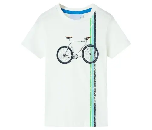 Bērnu Krekls Ar Īsām Piedurknēm, Krēmīgi Iedzeltens, 140