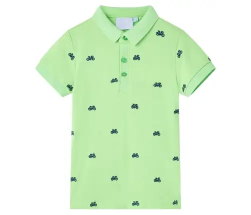 Bērnu Polo Krekls, Neona Zaļš, 140