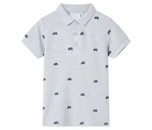 Bērnu Polo Krekls, Raibi Pelēks, 128