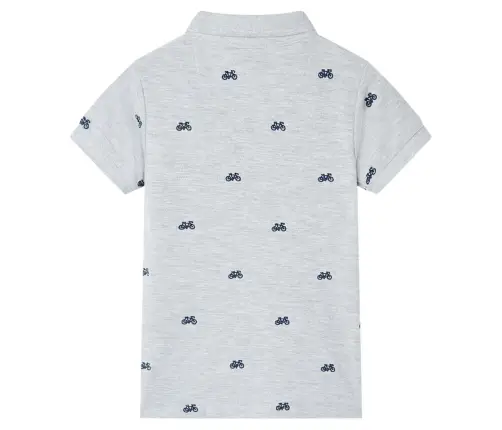 Bērnu Polo Krekls, Raibi Pelēks, 128