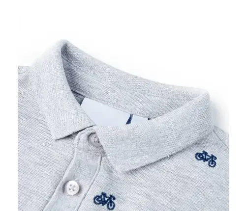 Vaikiški Polo Marškinėliai, Pilkos Spalvos Mišinys, 140 Dydžio