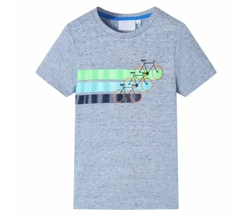 Bērnu T-Krekls Ar Īsām Piedurknēm, Raibi Zils, 140