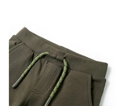 Bērnu Šorti Ar Aukliņu, Tumšs Haki, 140