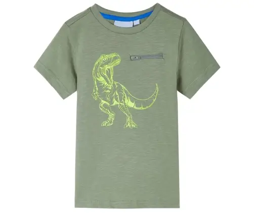 Laste T-Särk, Lühikeste Varrukatega, Hele Khaki, 92