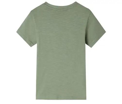 Vaikiški Marškinėliai Trumpomis Rankovėmis, Šviesūs Chaki, 116 Dydžio