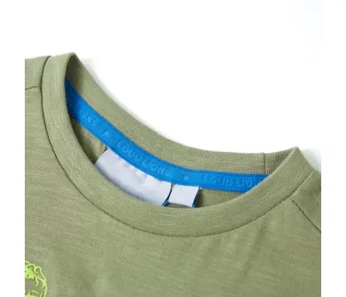 Vaikiški Marškinėliai Trumpomis Rankovėmis, Šviesūs Chaki, 116 Dydžio