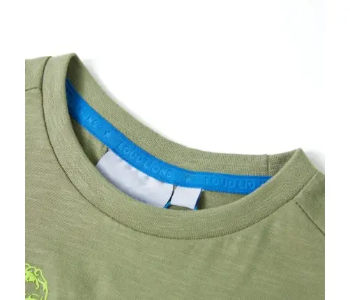 Laste T-Särk, Lühikeste Varrukatega, Hele Khaki, 128