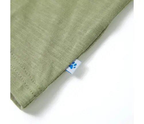 Laste T-Särk, Lühikeste Varrukatega, Hele Khaki, 128