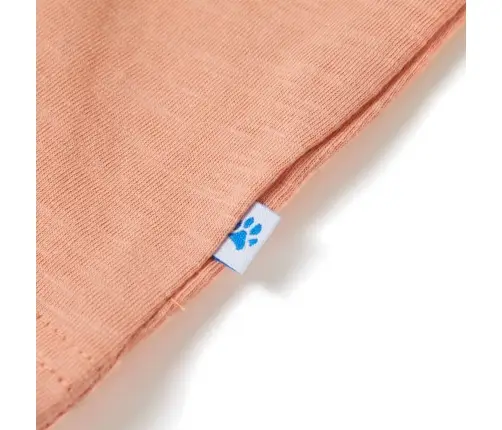 Bērnu Krekls Ar Īsām Piedurknēm, Gaišs Oranžs, 128