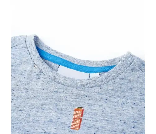Bērnu T-Krekls, Raibi Zils, 92