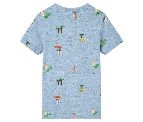 Bērnu T-Krekls, Raibi Zils, 128