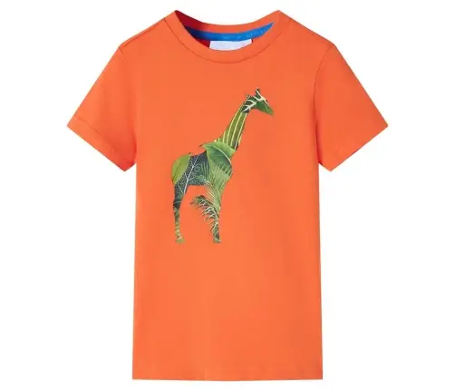 Vaikiški Marškinėliai, Ryškiai Oranžinės Spalvos, 92 Dydžio