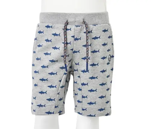 Laste Lühikesed Püksid Pingutusnööriga, Helehall Melange, 92