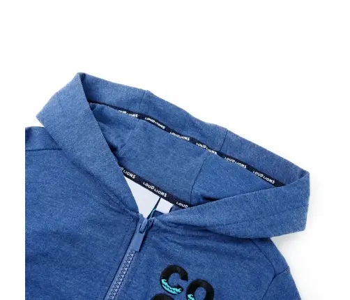 Bērnu Jaka Ar Kapuci Un Rāvējslēdzēju, Tumši Zila, 104