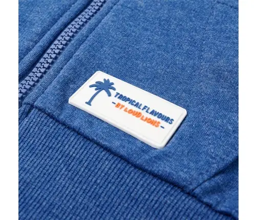 Bērnu Jaka Ar Kapuci Un Rāvējslēdzēju, Tumši Zila, 104