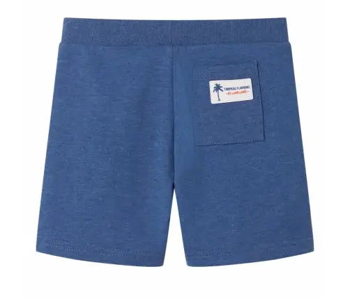 Laste Lühikesed Püksid Pingutusnööriga, Tumesinine Melange, 116