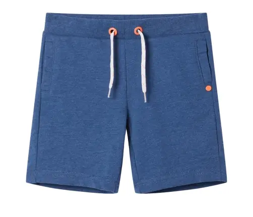 Laste Lühikesed Püksid Pingutusnööriga, Tumesinine Melange, 140